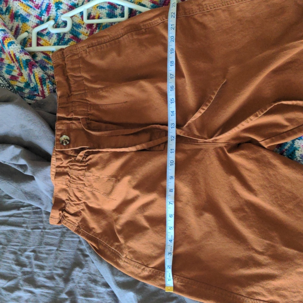 Propaganda | Cotton Paperbag Pants - L, Rust Orange - Picture 14 of 15